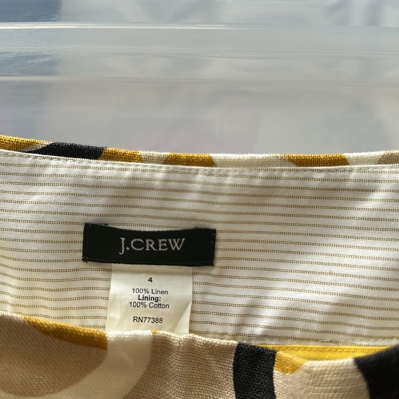 J Crew Linen Mini Skirt Size 4 - Picture 5 of 5